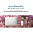 thumbnail image 6 of Wpshijia Mouse Pad Purple Pink Gold Luxury Abstract Marble Texture Gaming Mouse Pad,XXL Large Mouse Pad,Desk Mat with Non Slip Rubber Base,Desk Mat for Keyboard and Mouse 11.8 X 31.5“ Mousepad, 6 of 7