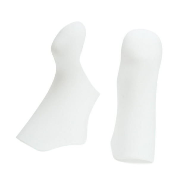 2 fundas antideslizantes para palanca de cambios de bicicleta, fundas para manillar Blanco