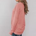 thumbnail image 4 of Camisa pulóver de manga larga,Camisa pulóver para mujer Capucha Suelta Túnica de otoño Sudadera con cuello vuelto Diseño elevado, 4 of 6