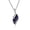 Blue Gravel, variant on Black Agate/Blue Gravel Pendants Men's Stainless Steel Engagement Chain Necklace