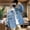 Blue, variant on Zecgelong Boys Denim Shirt Jacket Lightweight Casual Coat For Kids Spring Fall Outerwear Top Style Loose Fit Comfortable Children's Clothing