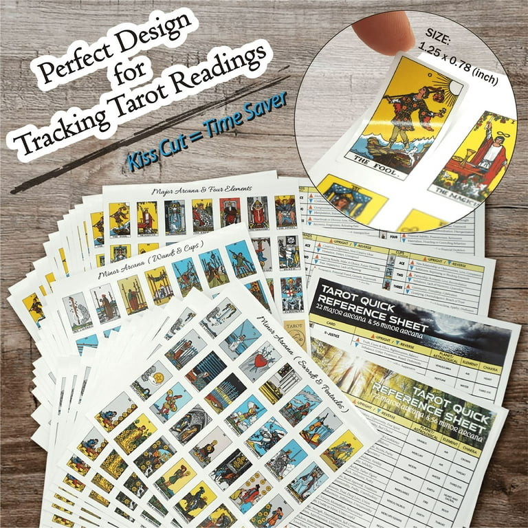 Tarot Card Sticker Pack, Tarot Planner Stickers, Tarot Stickers