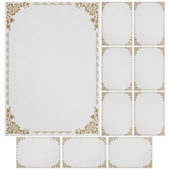 TAILTOSS Award Paper Certificates White 10Pcs