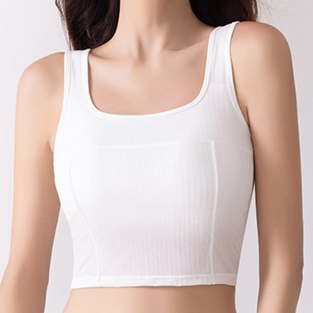 Top de nailon para mujer, sin mangas, con ventilación, color liso, con hilo interior moldeador