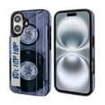 thumbnail image 5 of WIRESTER Case with Card Holder, RFID Blocking Wallet Case Durable PU Leather Kickstand Slim Heavy Duty Shockproof Protective Case for Apple iPhone 16 6.1" 2024, Retro Clear Cassette Tape Hip Hop, 5 of 7