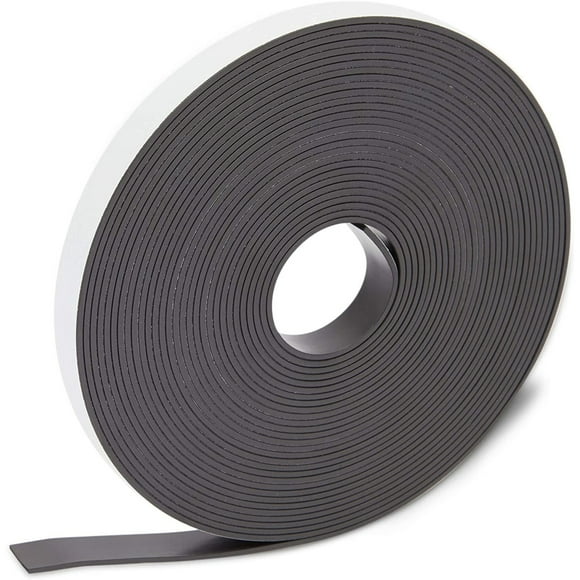 Adhesive Magnetic Tape Roll Magnet Strip, 0.5 inch x 25 feet