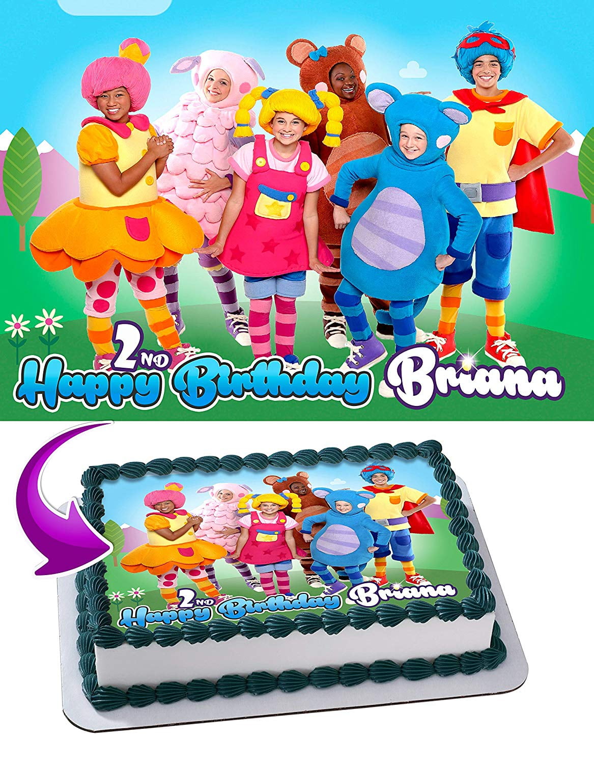 rainbow rainbow mother goose club on Mother Goose Club Edible Cake Image Topper Personalized Picture 1 4 Sheet 8 X10 5 Walmart Com Walmart Com