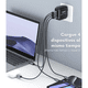 thumbnail image 3 of Mr. Gadgets Cubo Adaptador De Corriente Power Cube 100w Cargador Carga Ultra Rápida Pd Qc Gan, 4 Puertos, Usb-c, Usb-a, Compacto Compatible Con iPhone/ Macbook/ iPad/ Android/ Laptops Color Negro, 3 of 6