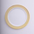 thumbnail image 2 of BalsaCircle 10 Round 7 in Beige Rose Gold Disposable Salad Plastic Plates Spiral Trim Party Tableware Decorations Supplies, 2 of 8