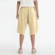 thumbnail image 4 of mfyjkho Pantalones Cortos De Gimnasio Para Mujer, Pantalones De Lino De Cinco Cuartos Con Cintura Elástica, Bolsillo Y Cordón Ajustable Para Mujer, Color Liso M, 4 of 6