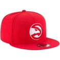 thumbnail image 3 of Men's New Era Red Atlanta Hawks Official Team Color 9FIFTY Snapback Hat, 3 of 5