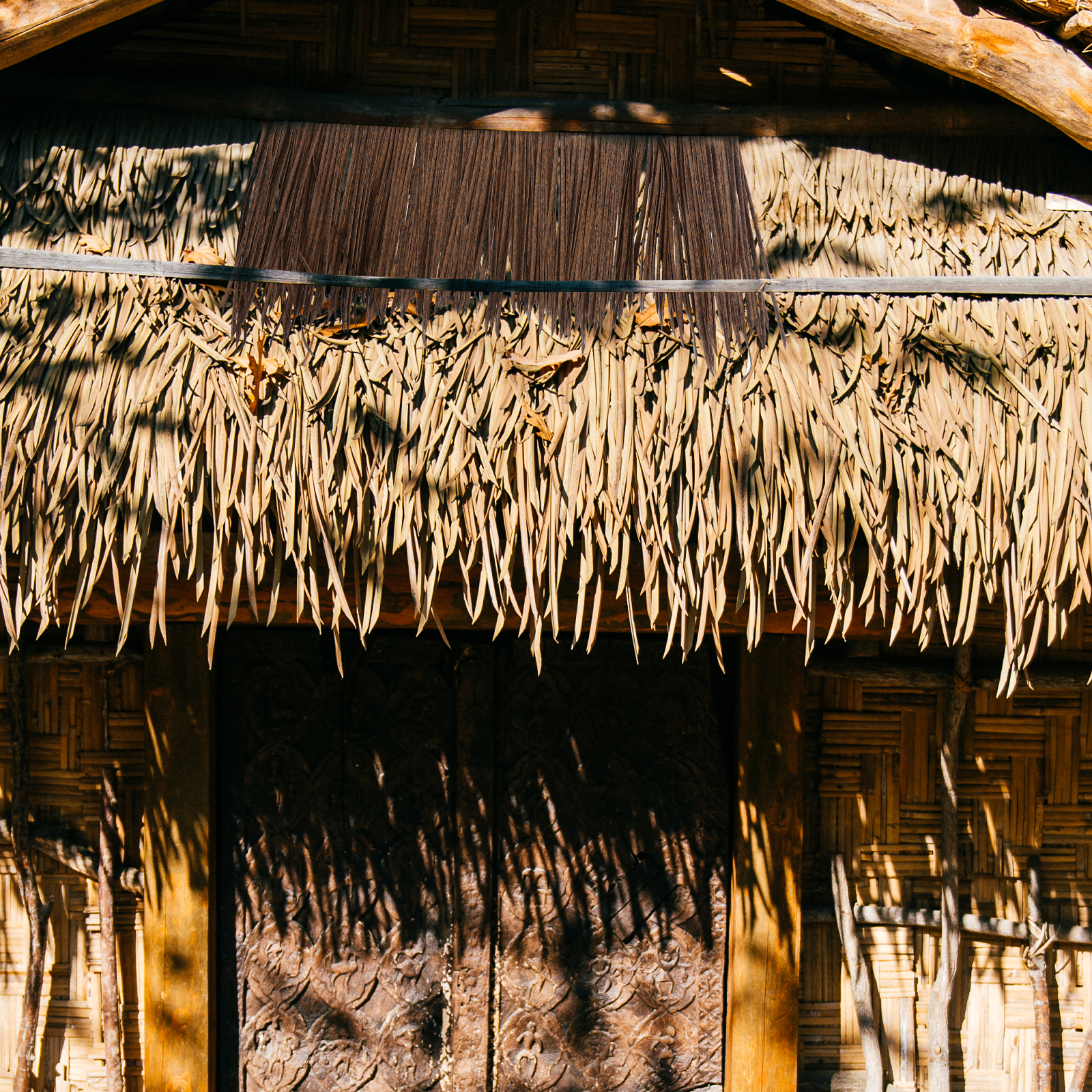 Thatch Tile Gazebo DIY Straw Roof Artificial Straw Roof DIY Roof Garden Hut Grass Roof