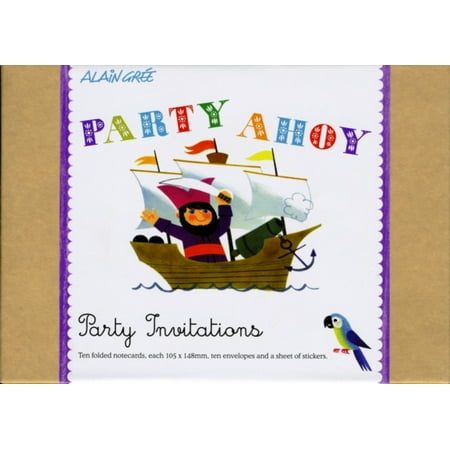 Alain Gree Pirate Party Invite Cards