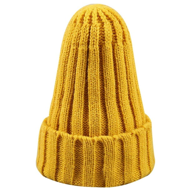 Sonducket Sombrero Unisex mezclas de algodón sólido cálido HIP HOP sombreros de punto hombres gorras de invierno mujeres Skullies gorros para Sombreros jengibre Sonducket AP000123-20