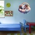 thumbnail image 3 of Cute baby Squirrel Sleeping on a Cloud Daycare Wall Art Sticker Designs Vinyl Stickers For Home House Walls Rooms Windows Bedroom Decoration Size (28x28 inch), 3 of 3