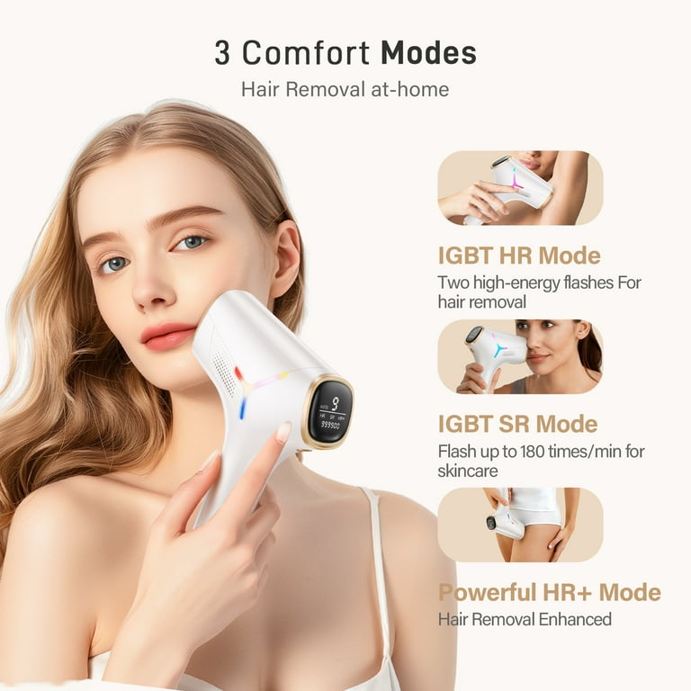 IPL Laser Hair Removal for Women and Men, JOOYEE 5.2 cm² Contact