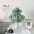 thumbnail image 3 of Flower Princess Skirt Pet Dog Clothes Dress Handmade Clothing Dogs Super Small Cute Chihuahua Print Green Summer Girl Mascotas ShopWise Round, 3 of 7