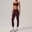 Violet (Bras + Pantalon), variante sur PISONIC Ensembles d'Entraînement Deux Pièces pour Femmes Soutien-Gorge de Sport Assorti Taille Haute Short Moulant Gym Yoga Vêtements Athlétiques