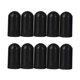 thumbnail image 1 of 10 protectores de silicona para baquetas, puntas silenciosas, protectores para baquetas y mazos (negros), 1 of 8