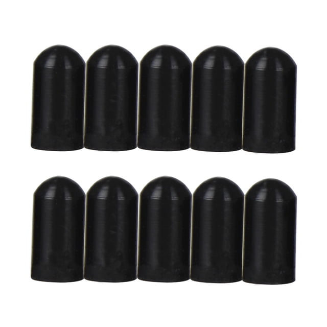 unbranded 10Ud Punta Silenciosa De Silicona Para Drumstick Reduce Volumen Y Color Negro
