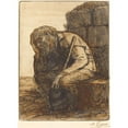 thumbnail image 2 of Alphonse Legros 14x18 Gold Ornate Wood Frame and Double Matted Museum Art Print Titled - Man Wishe, 2 of 4