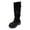 Black, variant on Dakaela Womens Knee High Boots 2025 Fall Winter Motorcycle Riding Boot Platform Western Pull on Shoes