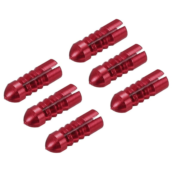 Uxcell Dart Flight Protectors, Aluminum Alloy Wing Protectors, Red 6 Pack