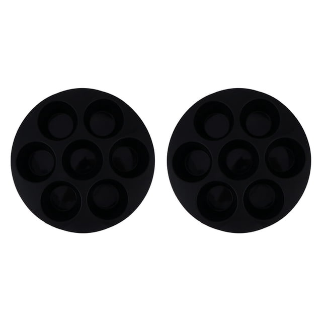 2pcs Silicone Muffin Cake Cups 7 Grids Cake Cups Air Fryer Accessory for Kitchen