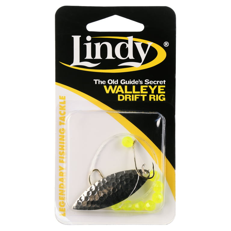 Lindy Old Guides Secret Willow Rig Fishing Lure Rig Hammered Nickel 36 in.  