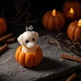 thumbnail image 5 of Summercome Halloween Ghost Dog Candles, Novelty Cute Votive for Fall Decor Thanksgiving, Smokeless Pumpkin Scented Tealight, Halloween Party, Pumpkin Candles, 5 of 6
