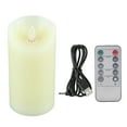 thumbnail image 2 of Velas Recargables, Carcasa De Cera De Parafina Alto Brillo Luz Suave Vela Bailarina Parpadeante Hermosa Decorativa Con Control Remoto Para Fiesta, 2 of 7