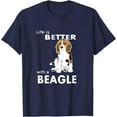 thumbnail image 2 of Life is better with a beagle T-shirt for beagle lovers T-Shirt, 2 of 3