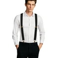 thumbnail image 4 of BIGLUFU Vintage Suspenders for Men Heavy Duty 4 Snap Hooks for Belt Loops Adjustable X, 4 of 8
