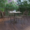 thumbnail image 4 of Flash Furniture Lila Metal Indoor-Outdoor Restaurant Stack Chairs Bronze 4/Pack (4TLH015CBZ), 4 of 12
