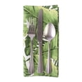 thumbnail image 4 of DII Modern Cotton Banana Leaf Print Napkin in Green (Set of 6), 4 of 9