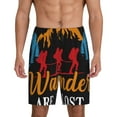 thumbnail image 1 of Vsdgher Shorts de Pyjama pour Hommes Imprimé Randonnée Élastique Taille Légère avec Poches-Grand, 1 of 6