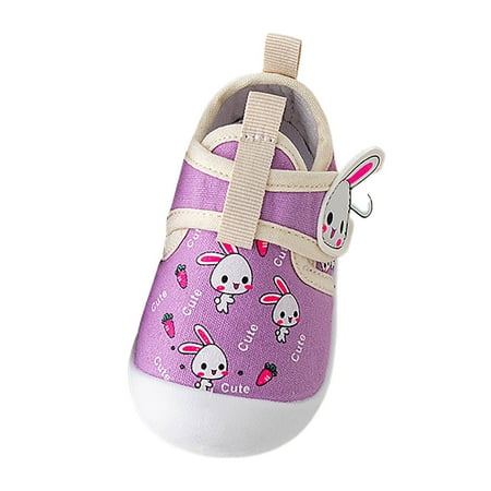 

Cartoon Baby Walking Shoes For Boys And Girls Breathable Water Proof Non Slip Soft Sole Shoes For And Young Children Canvas Socks And Shoes Purple 15 Months-18 Months