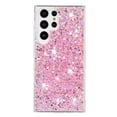 thumbnail image 3 of Allytechgroup Glitter Bling Phone Case for Samsung Galaxy S24 Ultra, Slim Fit Shockproof Anti-Scratch Perfect Phone Case for Girls and Women, Pink, 3 of 5