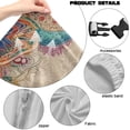 thumbnail image 5 of TSOVTHRID Paw Boho Mandala Floral Print Gaming Chair Slipcover Set of 4 with Armrest Covers Stretch Rotating Gaming Chair Protector Office Desk Chair Cover Cat Scratch Proof, 5 of 7