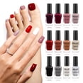 thumbnail image 1 of Juego de esmaltes de uñas GELLEN de 12 colores, tendencia otoño-invierno, no tóxico, 1 of 7