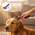 thumbnail image 5 of GliJian Double-Sided Pet Grooming Rake,Dematting Undercoat Rake for Dogs and Cats, 2-in-1 Dematting Comb, Pet Grooming Rake for Long Hair Pets, 5 of 10