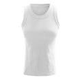 thumbnail image 4 of Camisole Tops For Women Womens Sleeveless Racerback High Neck Casual Basic Cotton Ribbed Tank Top, 4 of 4