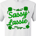 thumbnail image 4 of Inktastic Sassy Lassy with Green 4 Leaf Clovers T-Shirt, 4 of 5