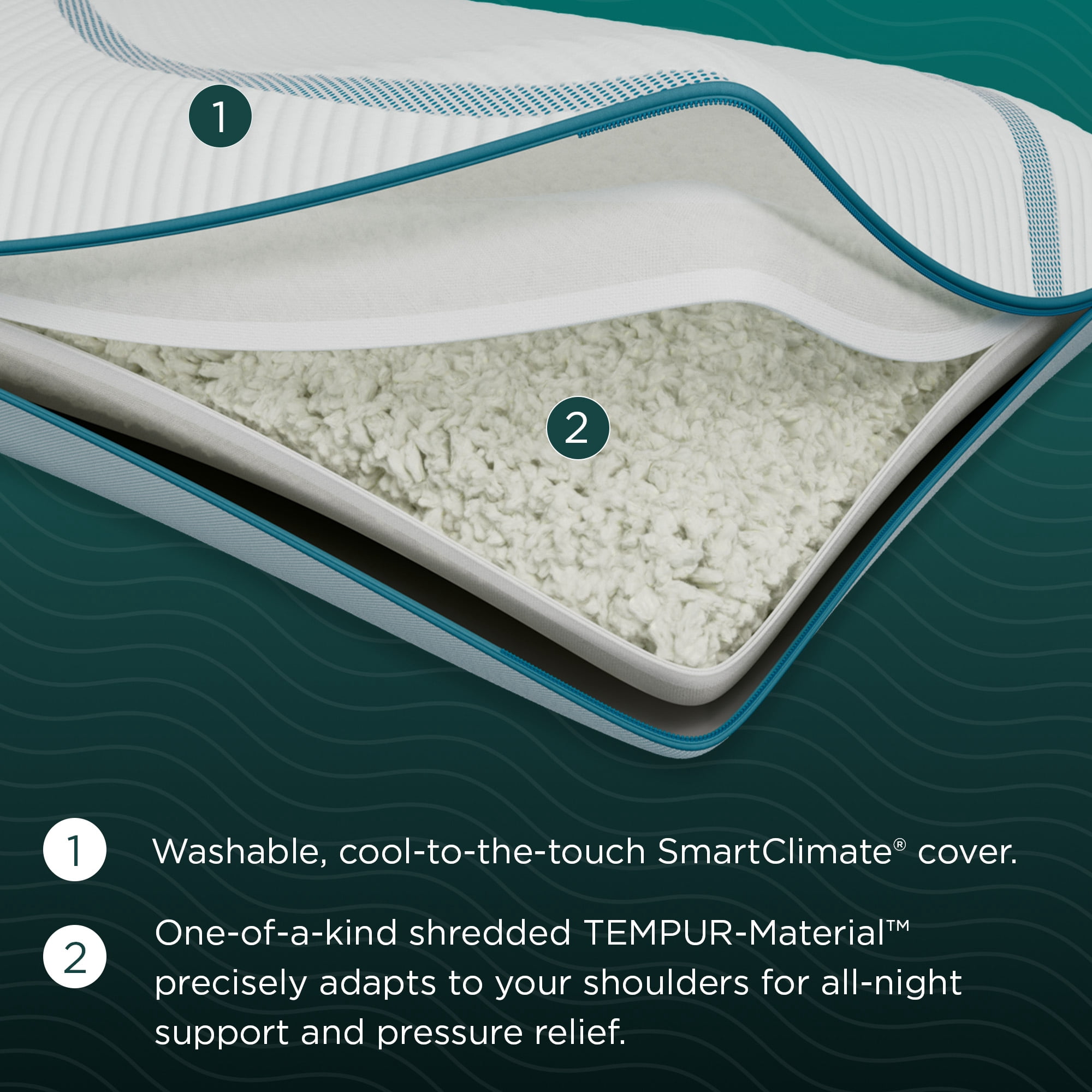 Tempur-Pedic TEMPUR-Adapt® ProAdjust Pillow - Queen, Adult