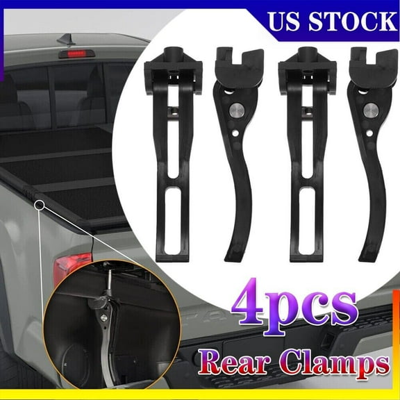 4Pcs Replace Parts Fit For Hard/Soft Folding Tonneau Cover Rear Clamps Universal