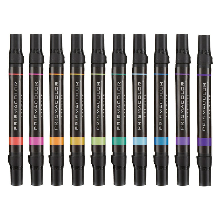 Prismacolor Technique Double-Ended Art Markers - Assorted Colors - 10 Pack