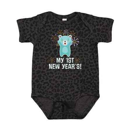 

Inktastic My 1st New Years Baby Bear Gift Baby Boy or Baby Girl Bodysuit