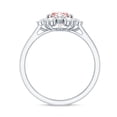 thumbnail image 3 of Rosec Jewels IGI Certified 1 Carat Lab Grown Pink Diamond Engagement Ring (VS1 Grade) - Fancy Pink and White Diamond Ring - Ready To Gift, 10K White Gold, US 12.50, 3 of 9