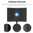 thumbnail image 2 of Microphone Isolation Screen with High-Density Absorbing Sponge 3-Panel Foldable Windshield Mini Wind Screen Board Sound Insulation Cover for Recording Studio Sound Absorbing Recording Equipment, 2 of 7
