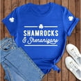 thumbnail image 4 of Outfmvch St Patricks Day Shirt Women St Patricks Day Shirt Womens Tops Wost. Day Funny and Shenanigans Casual T Shirt Casual T Shirt Letters Printed Crew Neck Shirt Wopullover T Shirt Blue 3xl, 4 of 7